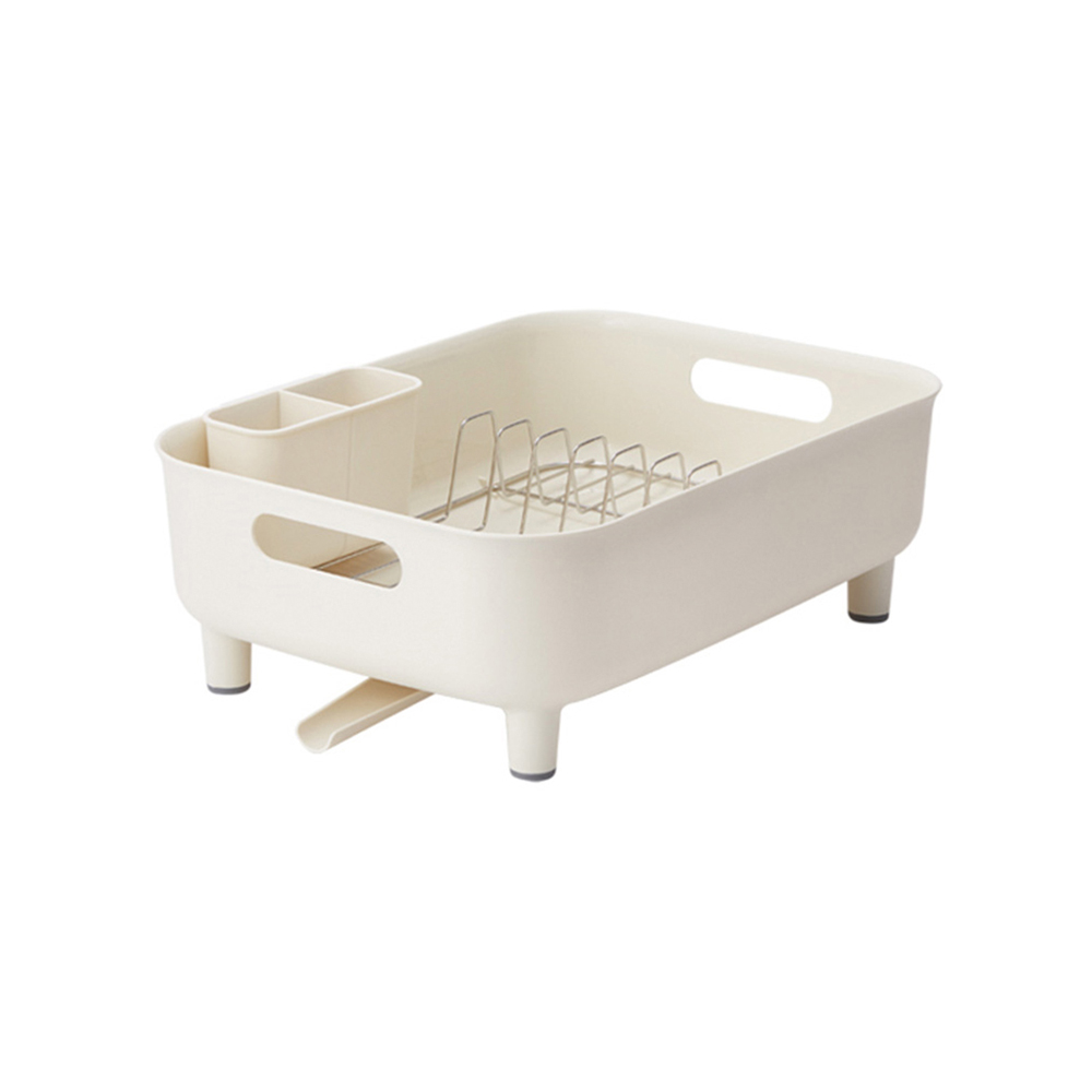 Giá Để Đựng Muỗng Dĩa Bằng Nhựa, Thanh Ngăn Bằng Thép Không Gỉ, 447x327x156mm - 2 màu (Xanh Lá, Màu Ngà) - LDR110, , large image number 2